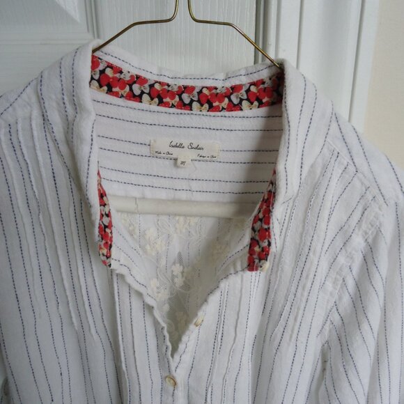 Anthropologie Isabella Sinclair Top M Lace - Picture 8 of 9